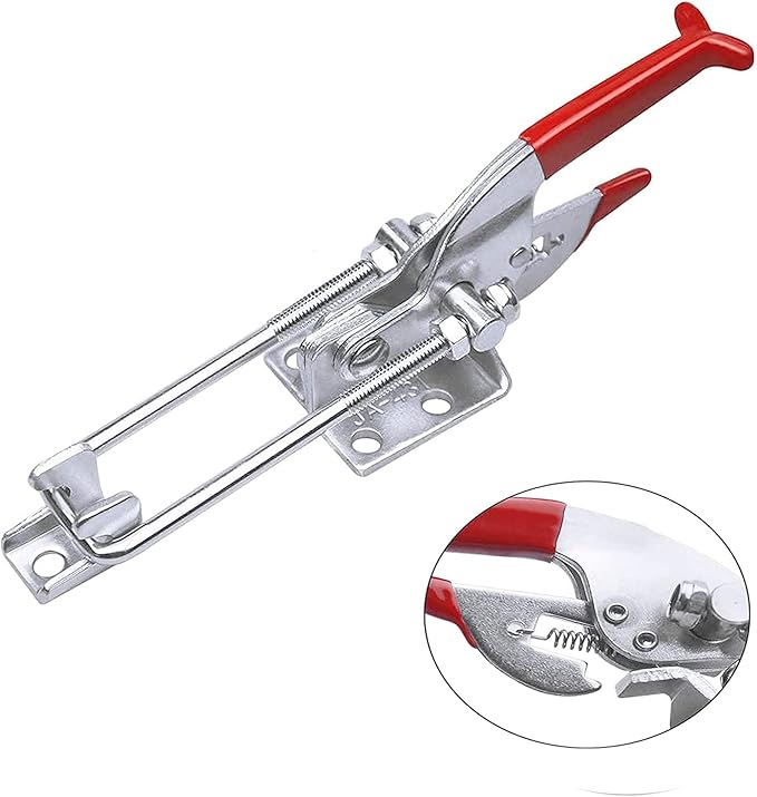 5Pack 2000lbs Toggle Clamp 431,Heavy Duty Toggle Latch Clamp for Latch Lock,Self Latch Toggle Latch Action Lock for Tire Carrier Latch,Smoker Lid Latch,Cam Clamp Latch Pull Latch,Draw Latch Hardware.