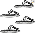 loyal 4 Packs 200W UFO LED High Bay Light, 20000LM LED High Bay Shop Light, 6000K Daylight LED Bay Light with 1.2M Cable US Plug, Commercial High Bay Lighting for Warehouse Workshop Garage Factory
