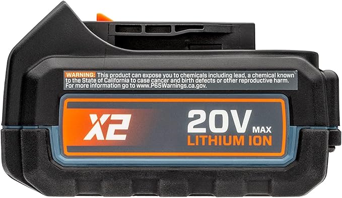 SENIX B50X2 20 Volt Max* 5.0 Ah Lithium-ion Battery for X2 Series Lawn and Garden and Cordless Power Tools, Fade-Free, Battery Indicator Lights