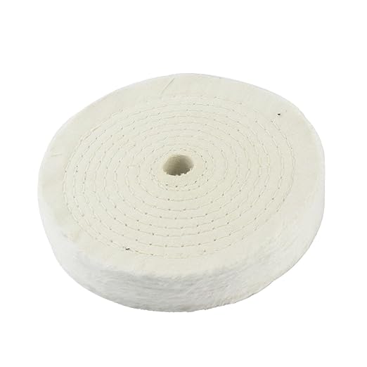 𝐋𝐮𝐨 𝐤𝐞 6'' 70 Ply Cotton Buffing Wheel - 1/2'' Arbor Premium Cloth Abrasive Cotton Polishing Buffing Wheels for Bench Grinder