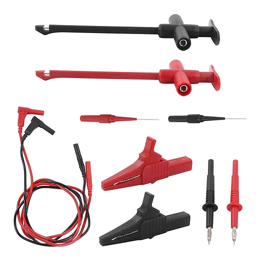 Multimeter Probes, 19A JT8001-1 Wire Piercing Probe Kit, 30VAC-60VDC Electronic Test Probes for Wiring Harness Connectors, Fuel Injectors, Automotive Sensors and Others