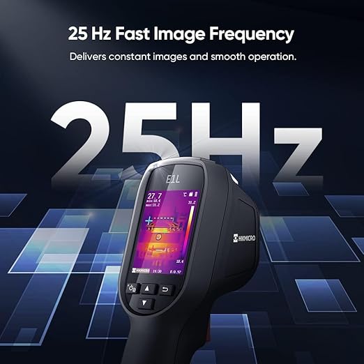 HIKMICRO E1L Thermal Imaging Camera with Laser Pointer, 160 x 120 IR Resolution/19200 Pixels, 25Hz Refresh Rate, Portable Handheld Thermal Imager, -4°F~1022°F Temperature Range