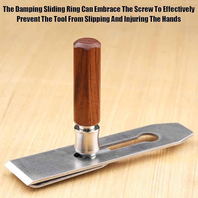 TOOLCOOL Wooden Handle Hand Plane Slotted Screwdriver Woodworking Handplane Flathead Screwdriver Wide Blade Screwdrivers