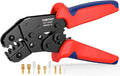 TUBTAP Spade Connector Tool 22-16 AWG Bullet Connectors - Ratcheting Wire Terminal Crimper, Wire Crimping Tool