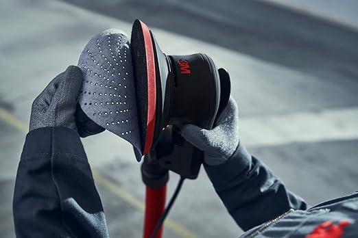 3M Random Orbital Sander, Xtract Pneumatic 88957, 6 in, Self-Generated Vacuum, 3/32 in Orbit, Ergonomic and Lightweight ROS, 209W Motor, Dust Extraction