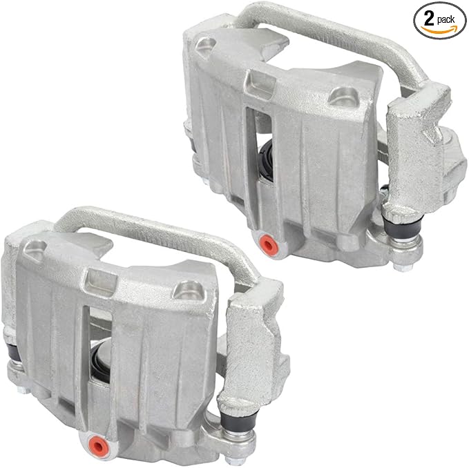 cciyu 18-B4726 18-B4727 Rear Left & Right Brake Calipers Assembly w/Bracket For Cadillac 1999-2002,For Chevy 1999-2005,For GMC 1999-2005