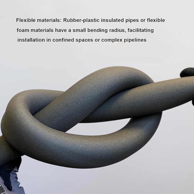 Foam Pipe Insulation - Pipe Insulation Foam Tube 1.7/1.8m (5.6/5.9ft) Long, Inner Diameter 25/50/90mm (1"/ 2"/3-5/9") ID, Suitable for Insulating Air Conditioning Water Pipes(2-1/2"*0.79"-5.9Ft)
