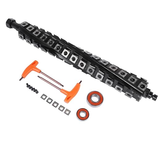 13 Inch Spiral Helical Cutterhead Replacement for DeWalt DW735 DW735X Planer Straight-Knife Cutterhead Reduce Noise Easy Replacement