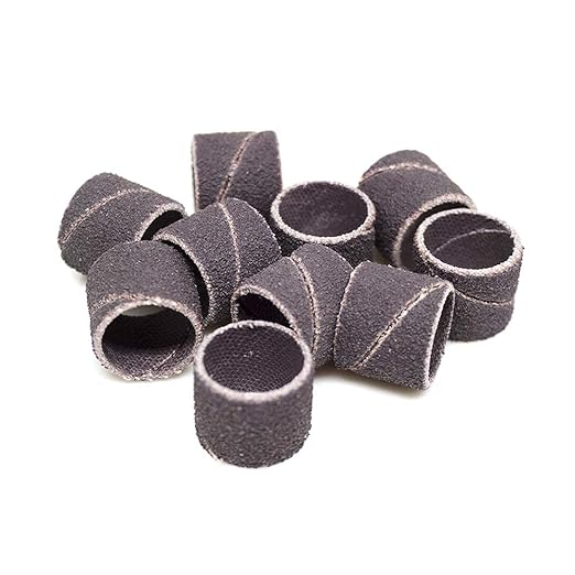 Benchmark Abrasives 1/2" x 1/2" Aluminum Oxide Sanding Bands, Spiral Bands Rotary Sander Attachment for Drill & Die Grinder, Metal Polishing, Sanders for Woodworking Sander Tool (10 Pack), 120 Grit