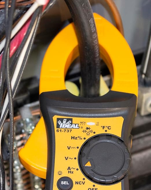 IDEAL INDUSTRIES INC. 61-737 Digital AC Clamp Meter 400 Amp 600-Volt, Red