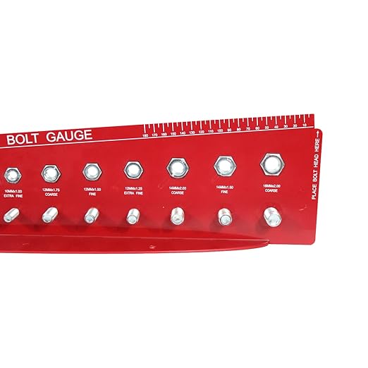 SAE and Metric Bolt Gauges Check a Thread Nut Fastener Size