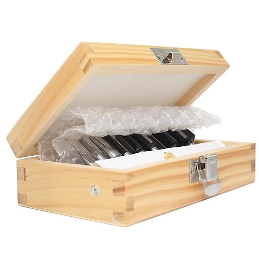8Pcs Straight Router Bit 1/4 Shank,Cutting Diameter 1/16"-1/8"-3/16"-1/4"-3/8"-1/2"-5/8"-3/4",CNC Carbide Straight Router Bits for Woodworking Routing, Plunging, Dadoing (Wooden Case Package)