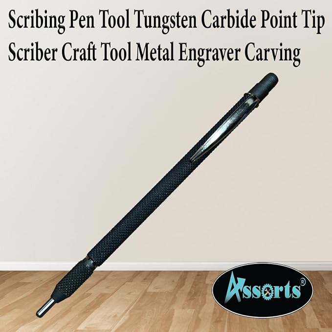 ASSORTS Quality Carbide Point Tipped Scribing Pen Tool Scriber Craft Tool-Knurled Body