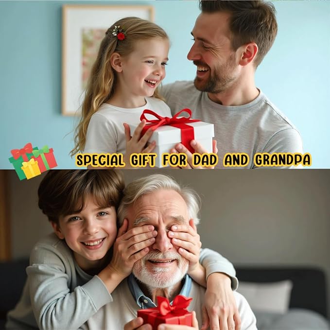 Fathers Day Birthday Gifts for Papa Dad from Daughter Son Wife Wooden Spirit Level Valentines Christmas Thank You Gifts Ideas for Daddy New Dad Grandpa Papa