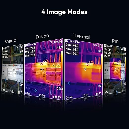 HIKMICRO B10 Thermal Imaging Camera 320 x 240 Super IR with 2MP Visual, 3.2" LCD Screen 256 x 192 IR Resolution Thermal Camera, 25 Hz Refresh Rate, -4°F~1022°F, IP54