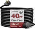 ARCCAPTAIN 30Amp 40ft Welder Extension Cord 10 AWG [UL Listed], 250V NEMA 6-50 Heat-Resistant Welding Cord 3 Prong for MIG/TIG/MMA Welder, Plasma Cutter
