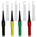 Piercing Clip Test Probe, 0.7mm Test Probe Pins, Non-Destructive Insulation Wire Piercing Needle, Piercing Probes Set for Banana Socket Plug Car Tester (4 Pcs)