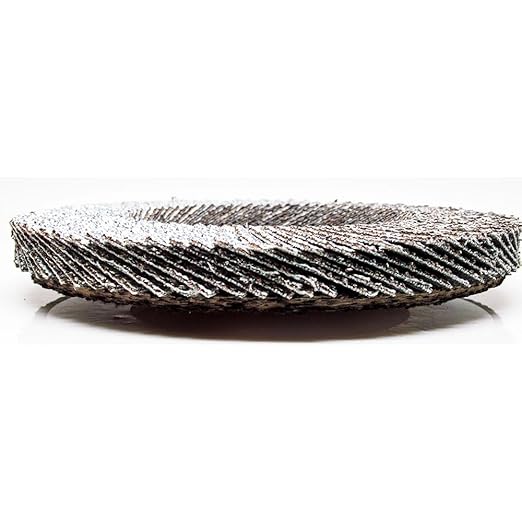 Benchmark Abrasives 4.5" x 7/8" Premium Stearate Coated Type 27 Flap Discs 4 1/2 for Angle Grinder - for Aluminum & Soft Metals - Sanding, Finishing, Grinding Wheels 4 1/2 Inch - (10 Pack) 60 Grit
