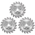 TCT 3 Inch Circular Saw Blade with 3/8 Arbor, 18 Teeth Cutoff Tool Blade for Wood, Plastic, PCV, Acrylic, Plywood, Wood Cutting Blade for Woodworking (3Pcs)