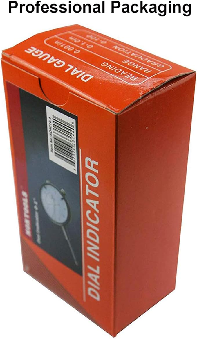 Nortools Dial Indicator 0-1" AGD SPEC 0.001" with Graduation Travel Lug Back, 2" Dial Dia measuring tool