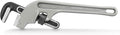MAXPOWER 14-inch End Pipe Wrench, 45 Degree Aluminum Offset Pipe Wrench, Ideal for Pipe Working Close to The Wall