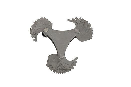 Made in USA | Unipec Screw Pitch Gauge – 51 Leaves, 4–84 TPI | English Thread Gage Tool | Precision Steel Thread Measuring Tool