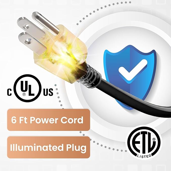 50FT Heat Tape for Water Pipes, Self-Regulating Heat Trace for Pipes with Thermostat Heating Cable for Metal Plastic Pex Pipes 120V 5W/FT