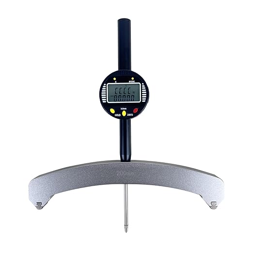 Digital Radius Gauge for High-Precision Measurement of Inside Radius, Outside Radius, and Depth. Radius Range: 450-2500mm (17.7-98.4”), Linear Range: 0-50.8mm (0-2”)