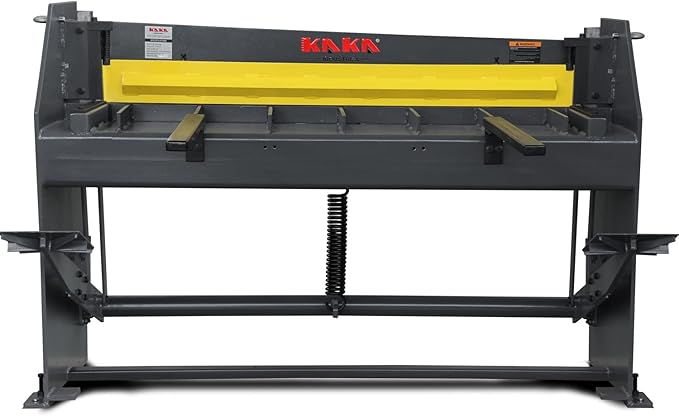 KAKA INDUSTRIAL Stomp Sheet Metal Shearing Machine, 51 inch 16 Gauge Mild Steel Steel-Welded Industrial Stomp Shear Spring Clamp and Back Gauge Q01-5216B