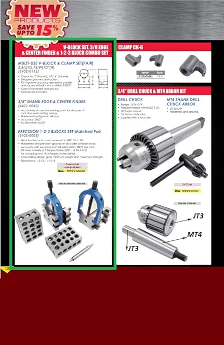 HHIP 4401-0040 Combo Edge and Center Finder, 3/8" Shank