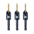 toolant 3pack#12 Silence Countersink Drill Bits Set for US Wood Screw, High-Speed Steel Counter Sink Drill Bit in One Step