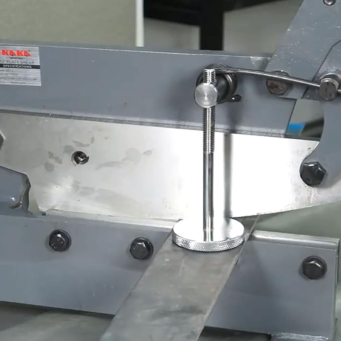 KAKA INDUSTRIAL Manual Metal Shear HS-6-6 inch Cutting Capacity for Steel Plate, Round and Flat Bars | Bench-Mount Hand Cutter