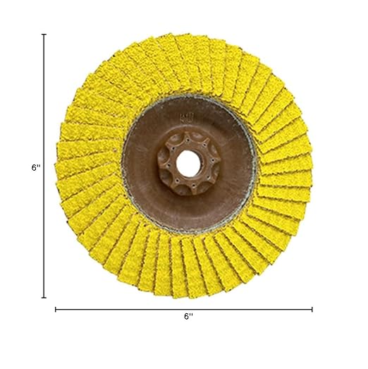 CS UNITEC PLANTEX® Sunfire Ceramic 6" Dia, 80 Grit, 7/8" Arbor 10 PK