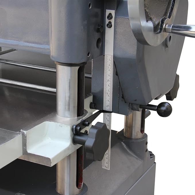 KAKA INDUSTRIAL WDP-4215,15 inch Width 8 inch Max Height,Woodworking Planer with Built in Mobile Base and Helical Cutterhead 220V-60HZ-1PH