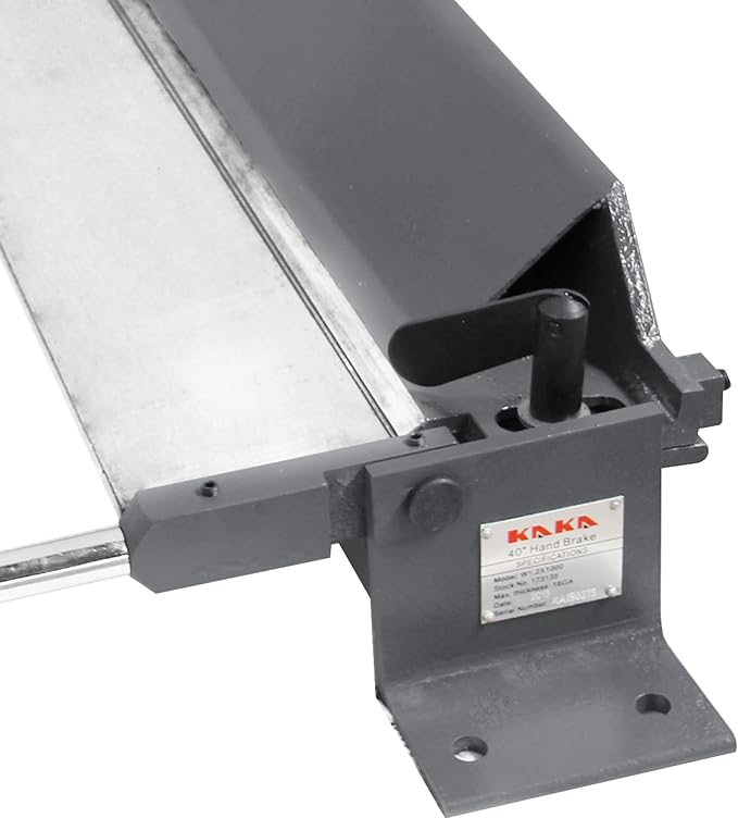 KAKA INDUSTRIAL Sheet Metal Brake, 40-Inch Metal Brake Bender, 0-135 Degrees Adjustable Bending Brake, Portable 20-Gauge Mild Steel Capacity Siding Brake W-4018