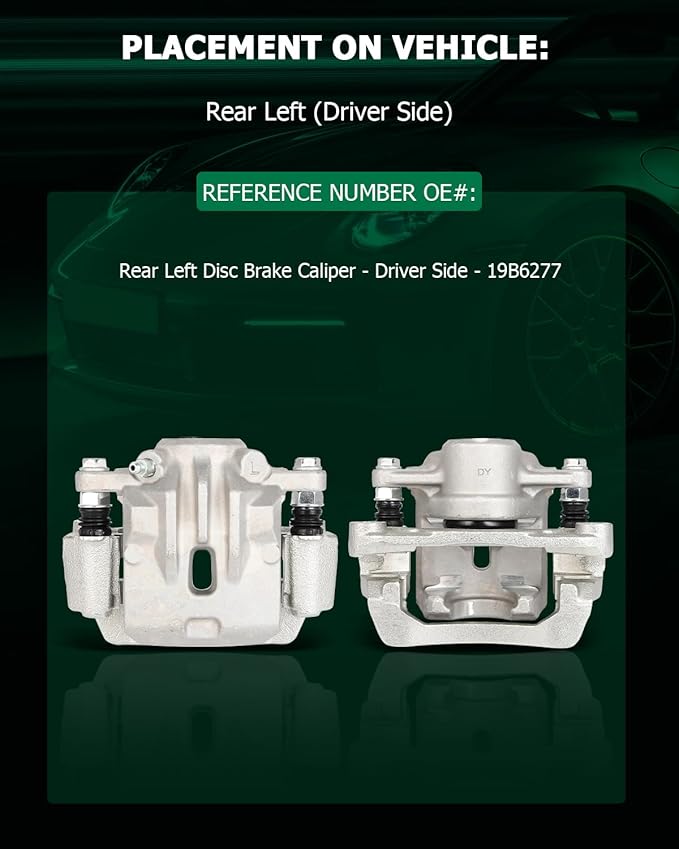 SCITOO 19B6277 Rear Left Disc Brake Caliper Assembly w/Bracket For Subaru For Legacy 2010-2012 2014,For Subaru For Outback 2010-2012
