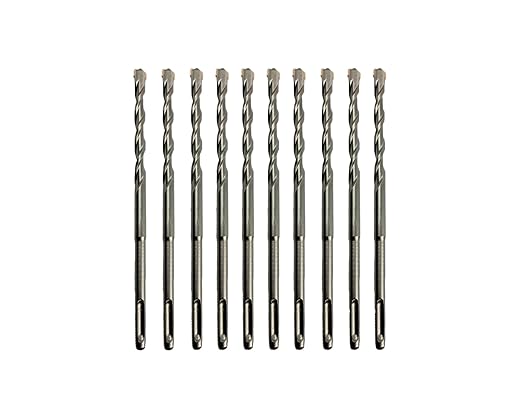 Generic Direko 10 Piece Carbide-Tipped SDS-Plus Rotary Hammer Drill Bit Set Length 12"",Twist Drill 7/8"",for Masonry，Concrete,Brick Granite etc.