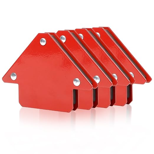 25LBS Welding Magnets Pack of 4 Welding Magnetic Holder Heavy Duty Magnetic Tools and Accessories for 45, 90, and 135 Degree Angles Super Strong Welding Magnets and Clamps