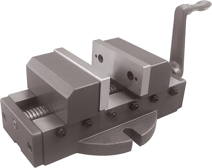 EXXO Self Centering Vice 2"-Heavy Duty Hard Alloy Steel Fixed Base Vise Tool Bench Tools Built For High Precision Milling, Woodworking, & Forming