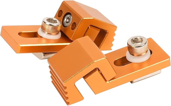 Aluminum Tiger Claw – Compatible with 3018 Pro Max/3018 Pro Ultra CNC Machine, T-Track & Perforated Worktables – Ideal for Secure CNC Machining, Low Profile Side Clamps for CNC Router