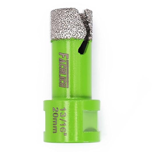Diamond Core Drill Bits,4/5" 20mm Tile Drill Bits Vacuum Brazed Dry Diamond Hole Saw for Porcelain Ceramic Tile,Granite,Marble,Concrete,Masonry,Brick