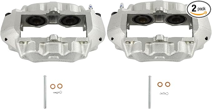 SCITOO 187017 187016 Front Left & Right Disc Brake Calipers Fit For Chev For Corvette 1965-1982, 4 Pistons