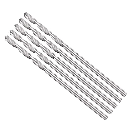 Drill Bit, 1.7mm Cutting Diameter, 4241 HSS 118° Cutting Angle Uncoated Bright Versatile Jobber Bits - (Applications: for Drilling Plastic Wood Soft Metal), 5-Pieces