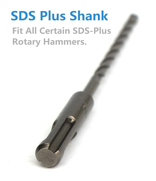 3PCS, 7/16" x 6 ", SDS Plus Hammer Drill Bits, Rotary Hammer Drill Bits