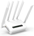 GL.iNet GL-X3000 (Spitz AX) Cellular Gateway 5G Router for House & RV, Wi-Fi 6, Detachable Antennas, Dual-SIM, T-Mobile & AT&T IoT Device Certified, Family/Rural Area/Road Trips (Free 10GB SIM Card)
