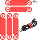 PATIKIL Cable Tags Flexible Cable Management Labels Cord Identification Tags, Wire Cord Markers for USB Computer Phone Charger Power - 50Pcs (Red)