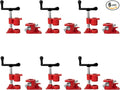 Pipe Clamps 3/4 inch Pipe Clamps for Woodworking 6 Pack Heavy Duty Wood Gluing Clamps with Quick Release, Ideal for Carpentry, Home Improvement, and DIY Projects (3/4 IN)