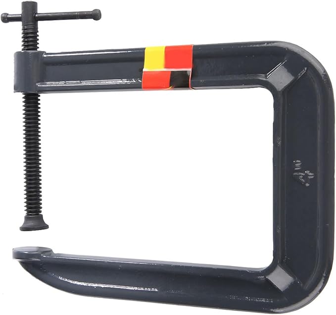Deep Throat C Clamp, Clamping Thickness 100mm*Depth 185mm Heavy Duty Deep Throat U Clamp, G Type Clamping Device for Various Manufacturing Fields