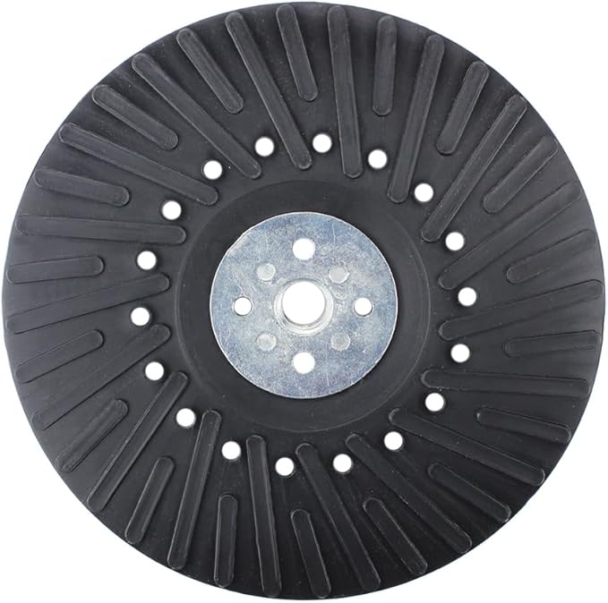 BHA Angle Grinder Ribbed Backing Pad for Resin Fiber Disc, 7" x 5/8" x 11