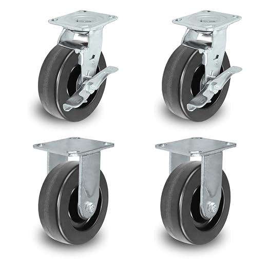 6" X 2" Tool Box Kit - Phenolic Wheel - 4,800 Lbs Capacity per Set of 4